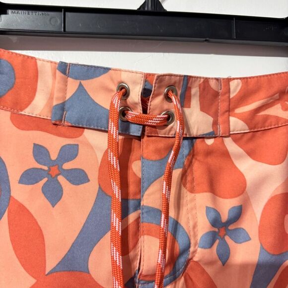Title Nine Womens Orange Floral Print Y2K Preppy Grunge Mini Skort Size W 6 - Picture 4 of 9